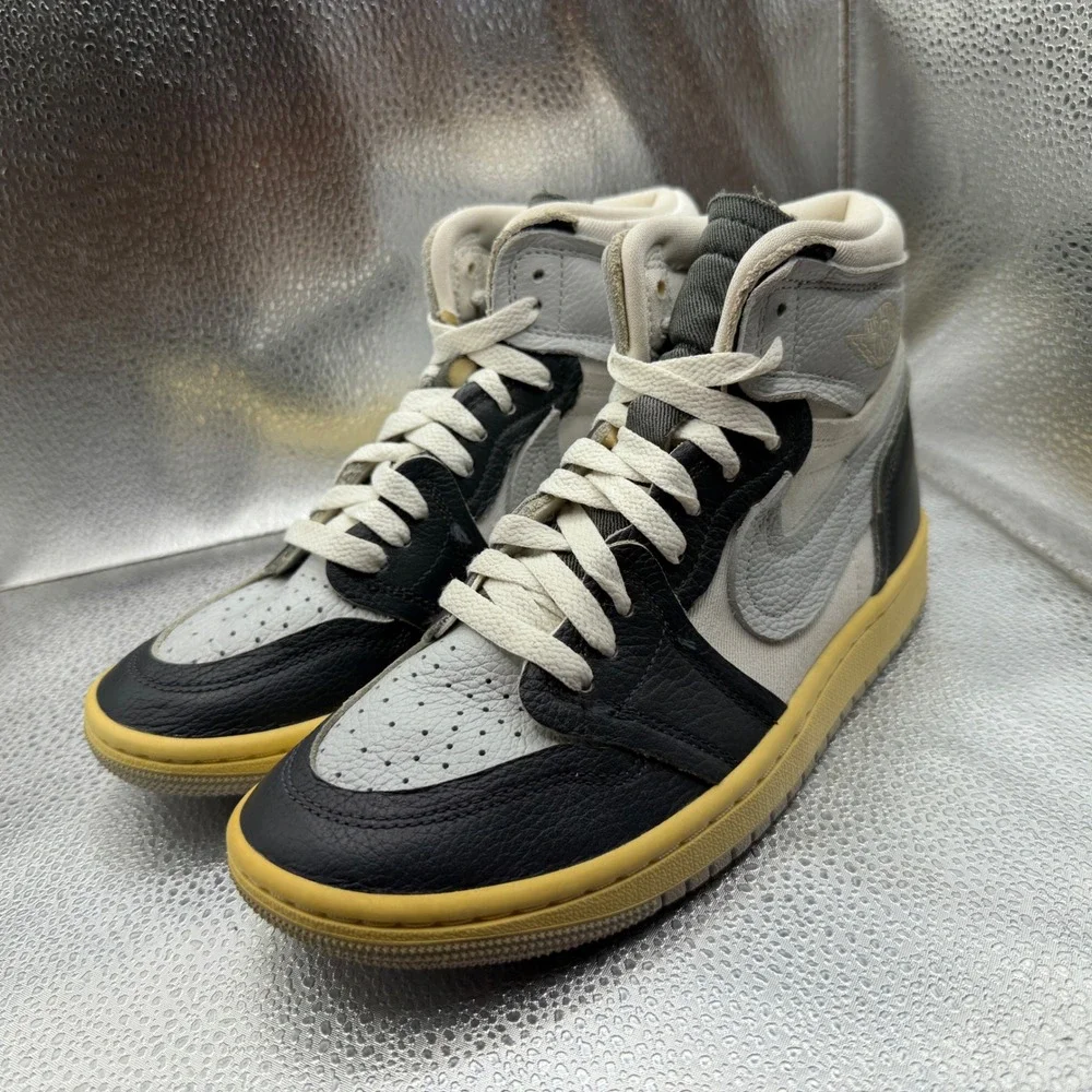 Size 6 Jordan 1 Retro High OG Craft Ivory Mens Grey Black Excellent FB9891-001